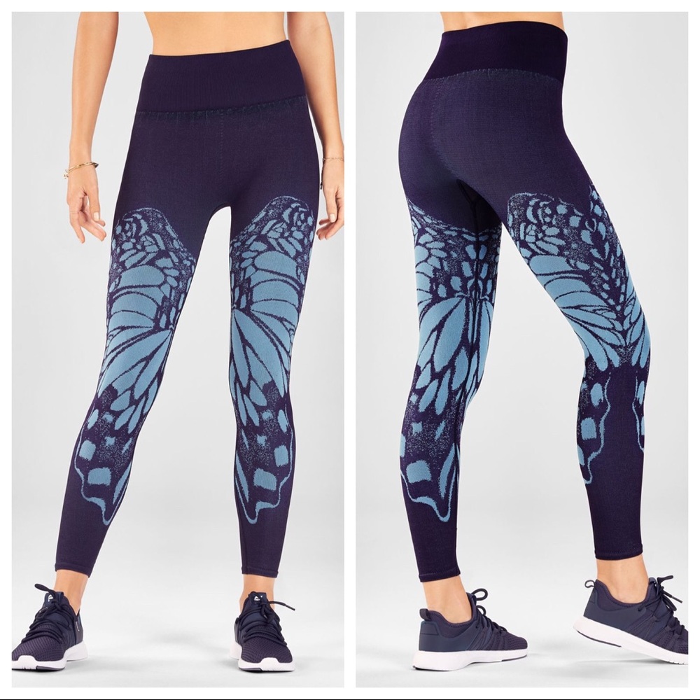Butterfly Denim Yoga Pants Fabletics